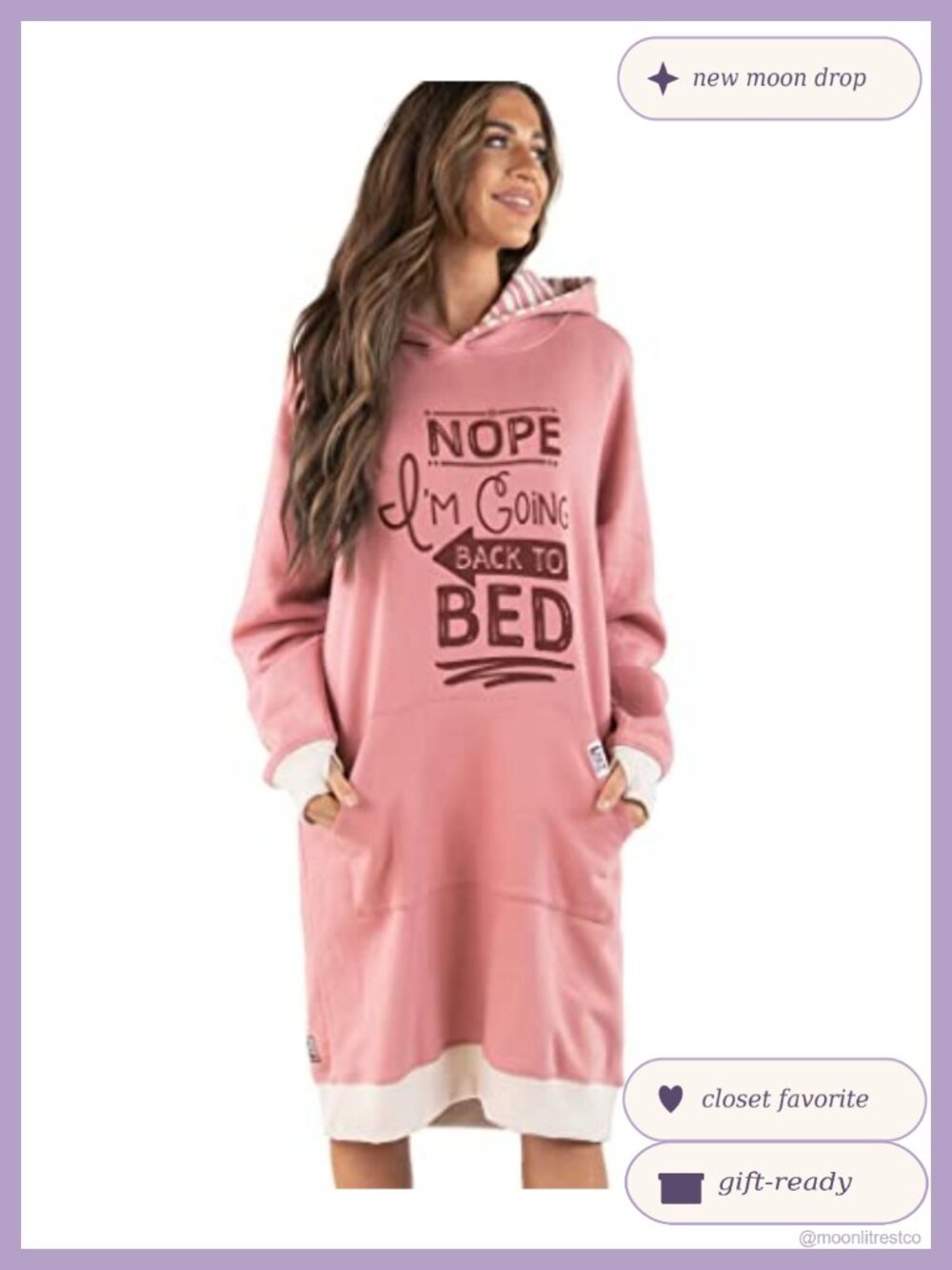 Oversized Hoodie Sweatshirt Dress Pullover with Pockets